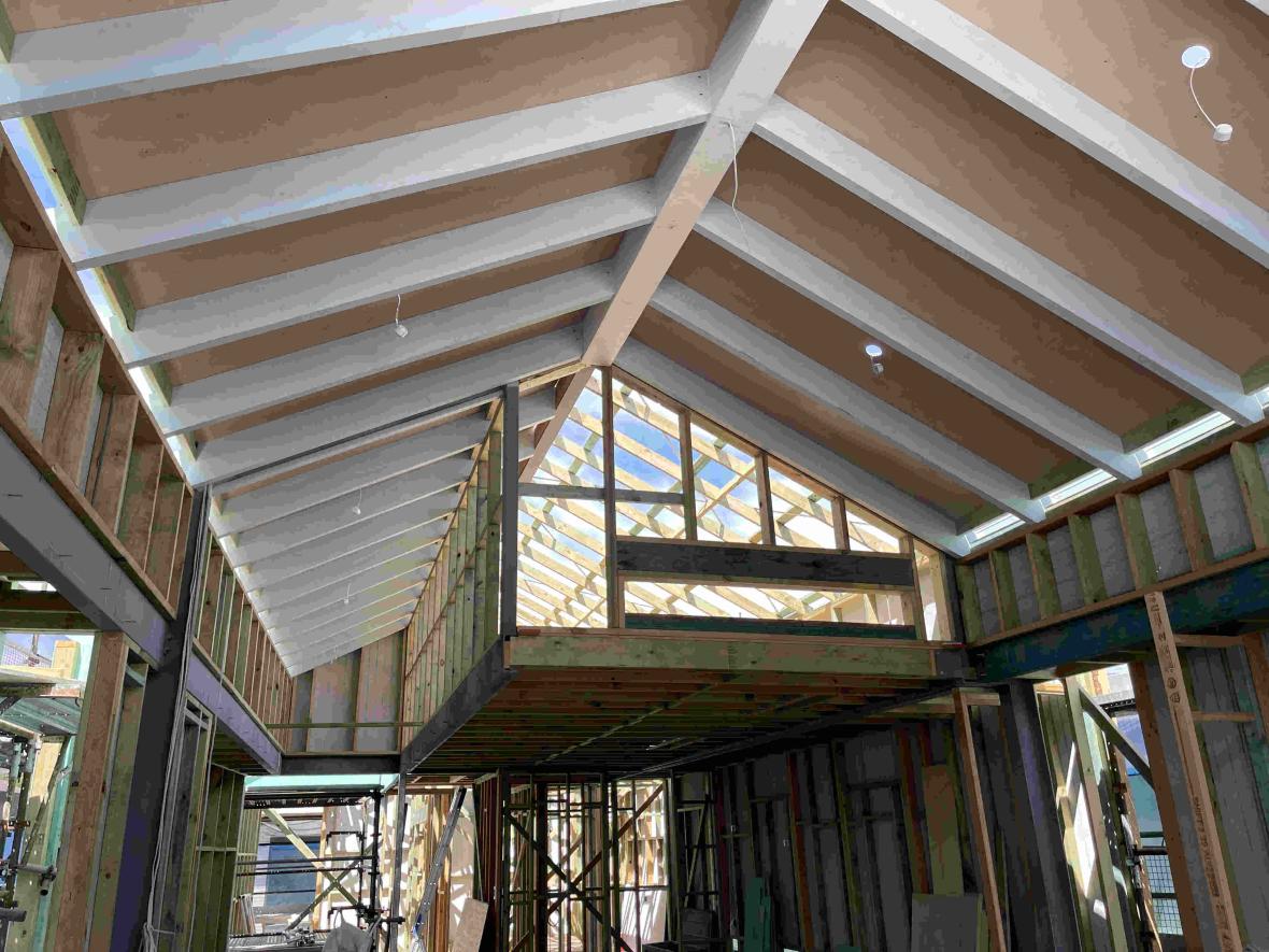 Humphrey Homes timber framed home under construction